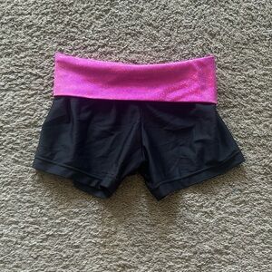 pink and black spandex